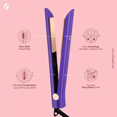 Pro-Series 1″ Titanium Hair Straightener - Purple