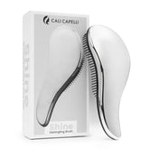 Shine Detangling Hair Brush - Silver | Calicapelli