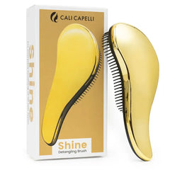 Shine Detangling Hair Brush - Gold | Calicapelli