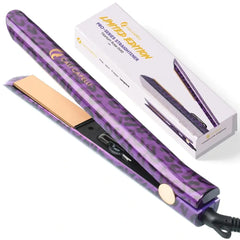 Limited Edition: Pro 1″ Titanium Hair Straightener - Leopard