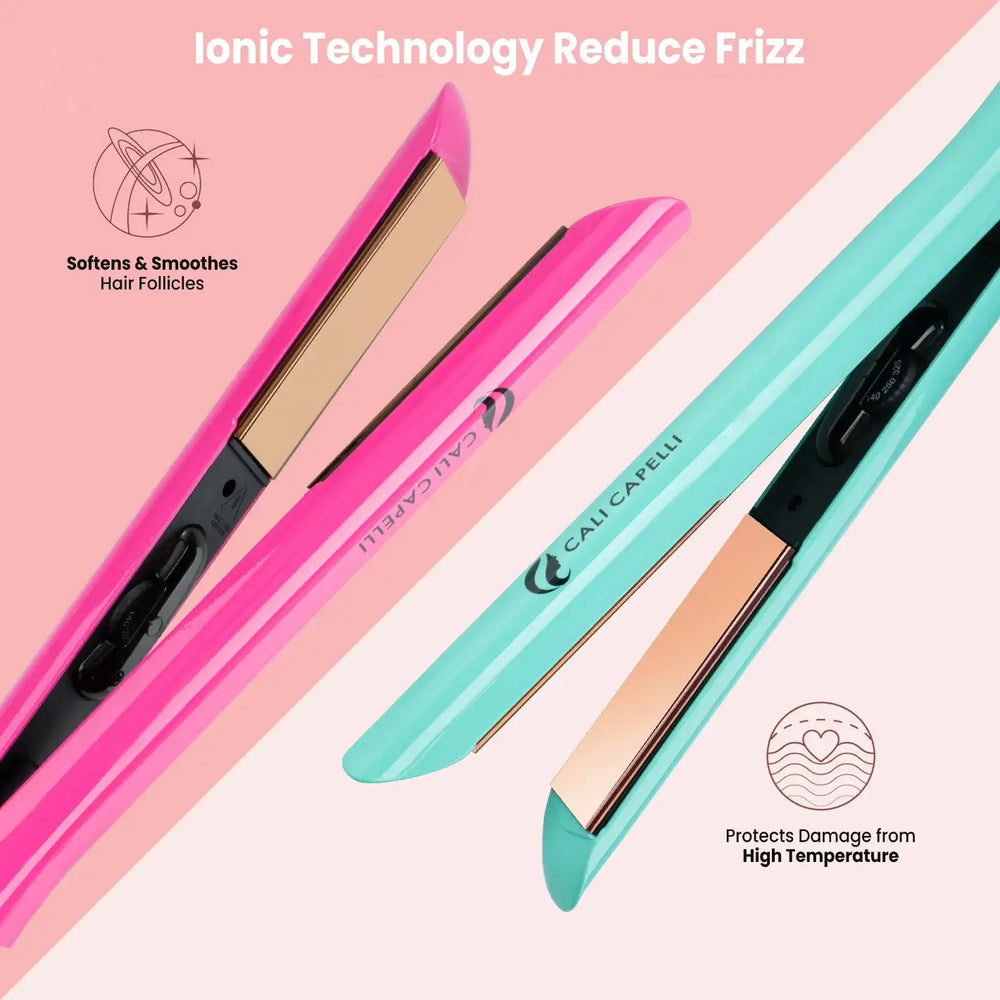 Pro-Series 1″ Titanium Hair Straightener - Pink